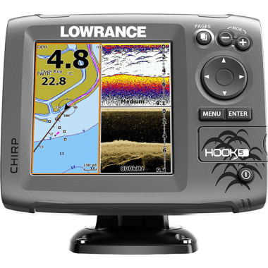 Эхолот Lowrance Hook-5 Mid/High/DownScan™ (000-12656-001)
